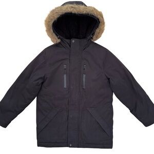 Swiss Tech Insulated Black Parka Jacket Winter Coat Youth Boy Girl Large Jackets